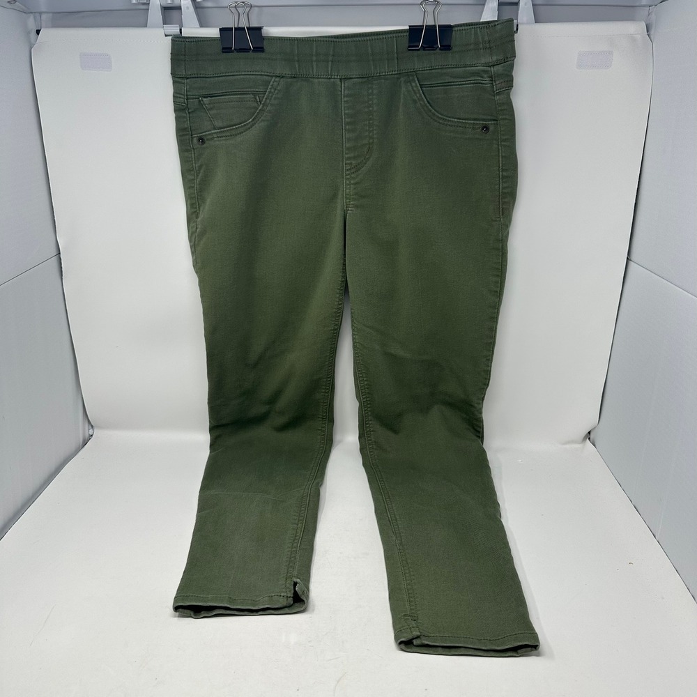 Democracy Pants Women 8 Green The Glider Pull On Jeggings B1423PEX2 Stretch